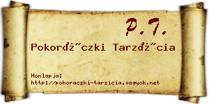 Pokoráczki Tarzícia névjegykártya